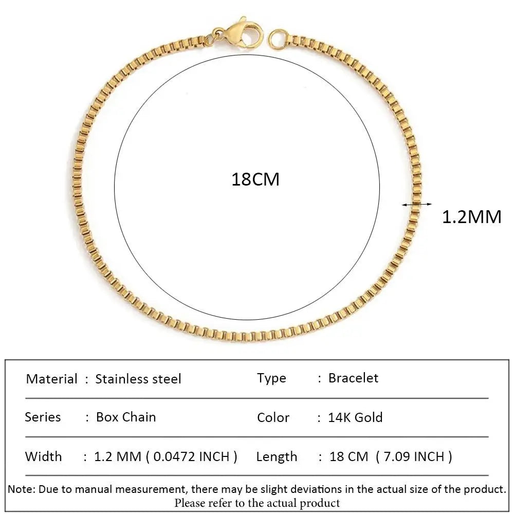 SUNIBI Klassische Schlangenkettenarmbänder für Damen, Trendige Mode, Edelstahl-Kubakettenarmband, Trendige Damengeschenke, Schmuck