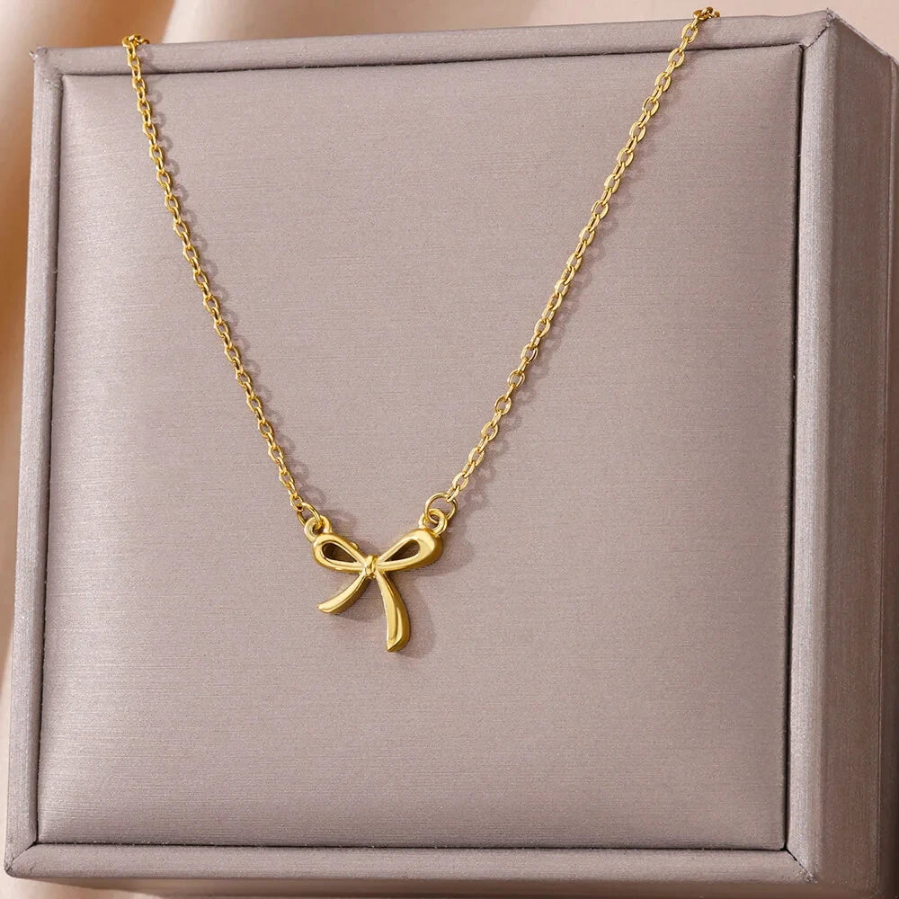 MAMA Pendent Necklaces for Women Gold Color Link Chain Stainless Steel Necklace 2025 Trend Female Choker Jewelry Gift