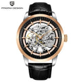 PAGANI DESIGN Reloj de Hombre de Negocios Lujo Esqueleto Hueco Correa de Cuero Reloj de Pulsera Masculino Nuevo Reloj Mecánico Masculino Relogio Masculino