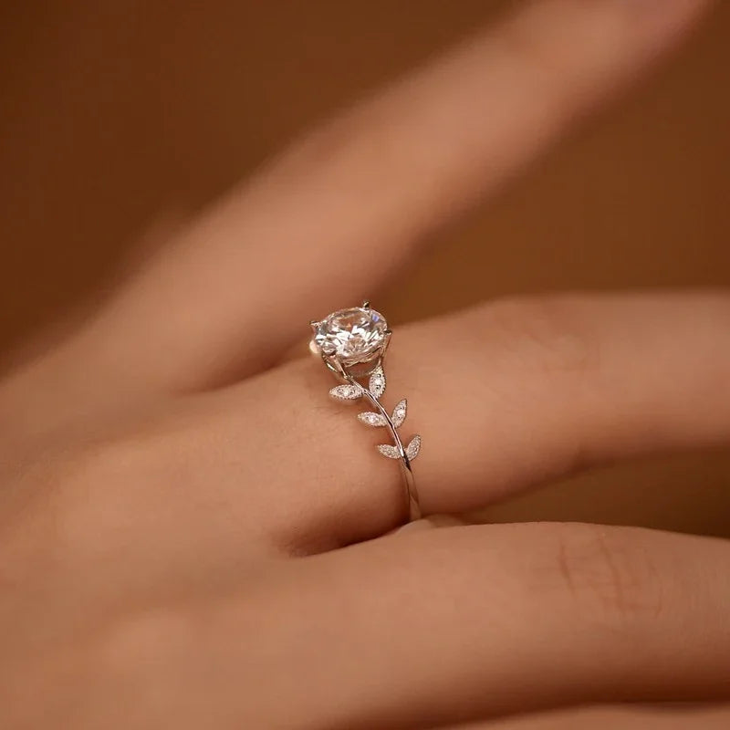 NeeTim 1CT Moissanit Diamantringe Ehering für Damen 925 Sterling Silber mit Weißgold-Überzug Verlobungsring