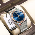 POEDAGAR Relojes de lujo para hombre, impermeables, luminosos, fecha, semana, reloj de hombre, acero inoxidable, informal, moda, reloj de cuarzo para hombre, Reloj