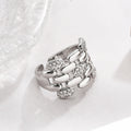 NEWBUY Trendy Gold Color Copper Geometric Jewelry Luxury AAA Cubic Zirconia Wedding Ring For Elegant Women Engagement Gift