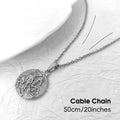 Joyas Impermeables Chapado en Oro de 18k Colgante de San Jorge Acero Inoxidable Colgante de Poseidón Búho Espartano Medalla Religiosa para Hombre