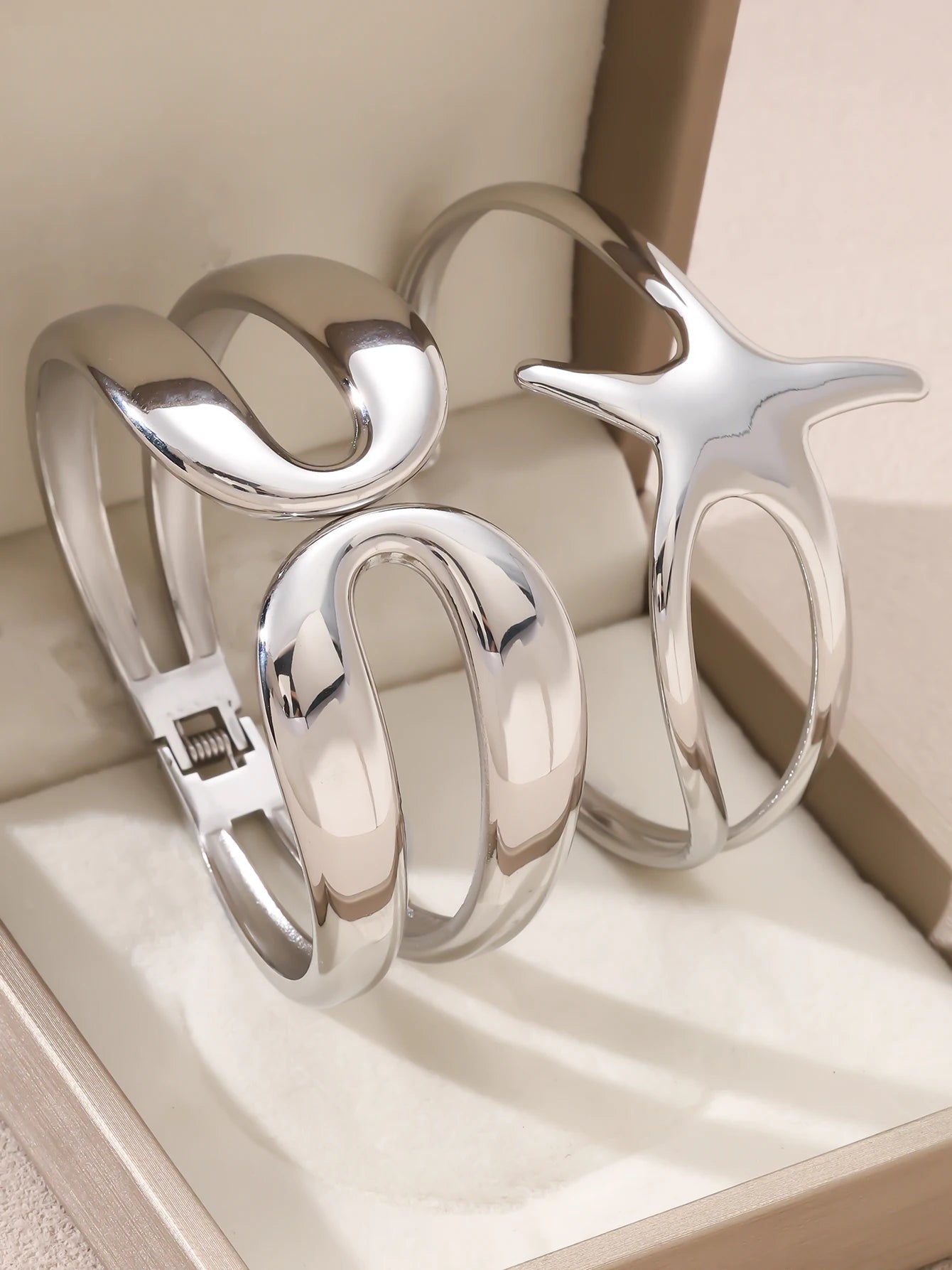 1 Stück/Set Damen Hochzeitsschmuck Party Feiertag Valentinstag Geschenk Edelstahl Armband 18K vergoldet Armband
