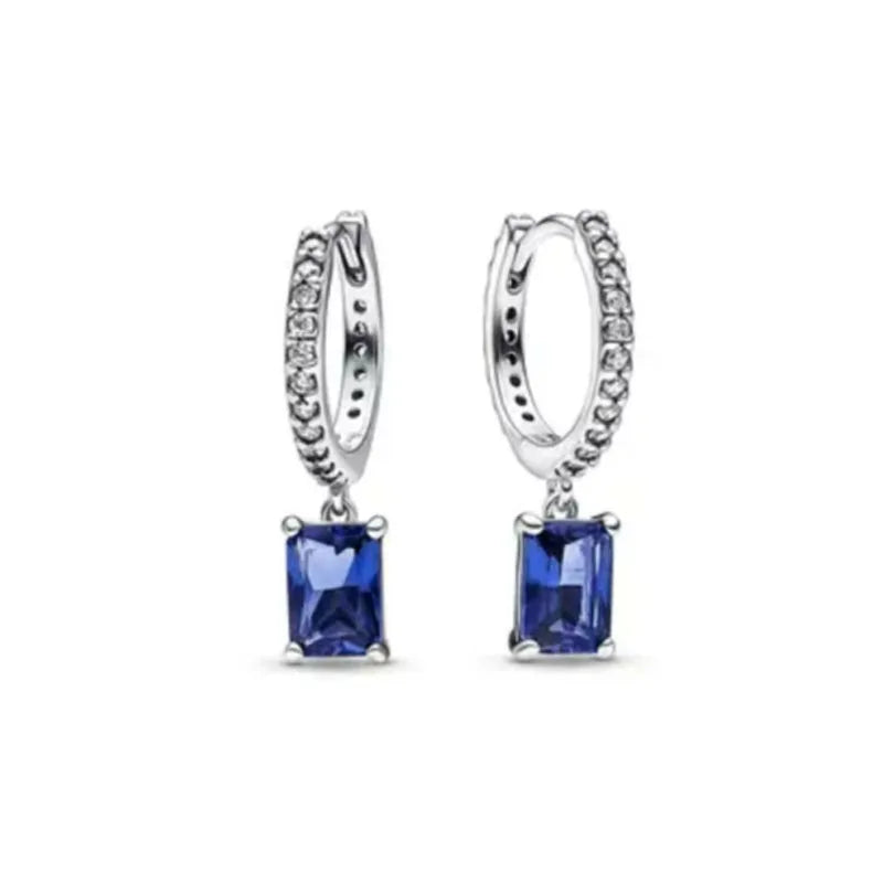 Nuevos pendientes de plata 925 con diseño de mariposa y flor, estilo europeo, para mujer, regalo de joyería exquisita para festivales