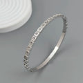 Klassisches quadratisches Zirkon-Armband aus vergoldetem Edelstahl 18K, hochwertiges wasserdichtes Partnerarmband, Ehefrau-Geschenk