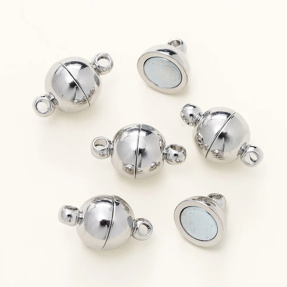4/6 Stück/Packung 8*14MM 14K/18K Vergoldetes Messing Magnetverschluss Perlen für handgemachten DIY Schmuckzubehör