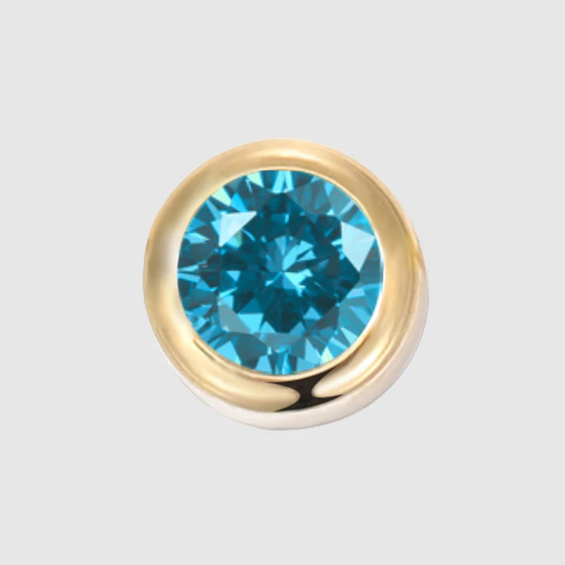 Stainless Steel Charm Rhinestone Necklace Pendant Fashion 12 Colors Birthstone For Jewelry Making Women DIY Accessories