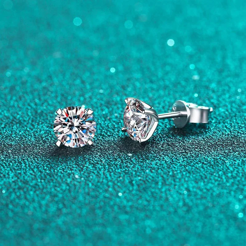 NeeTim Real 2 Karat D Farbe Moissanite Ohrstecker für Frauen 100% 925 Sterlingsilber Funkelnder Diamant Hochzeit Schmuck Geschenk