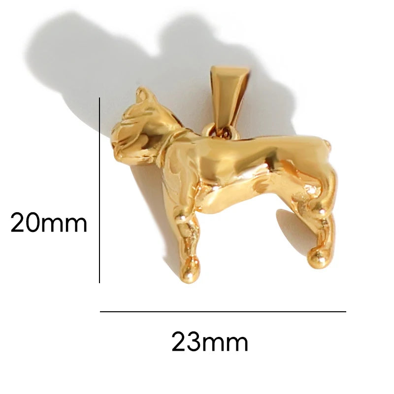 Chapado en Oro de 18k Acero Inoxidable 316l Vintage Pirámide Faraón Pistola Barra Colgante Dije - Joyería Unisex de Moda