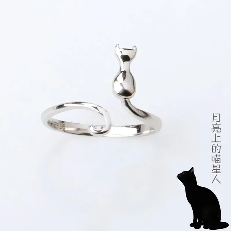 925 Sterling Silber Katzenringe Für Frauen Verlobung Luxus Designer Schmuck Weibliche Angebote Mit Kostenlosem Versand URBABY Schmuck