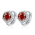 NeeTim 0,5 ct 1 ct rosa Moissanit-Ohrringe für Damen, S925 Silber, Schwarz, Blau, Grün, Grau, Regenbogen, Labor-Diamant, Hochzeitsstecker