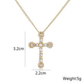 NEWBUY Unique Design Eagle Heart Cross Pendant Gold Color 316L Stainless Steel Chain Necklace CZ Party Jewelry Femme Bijoux