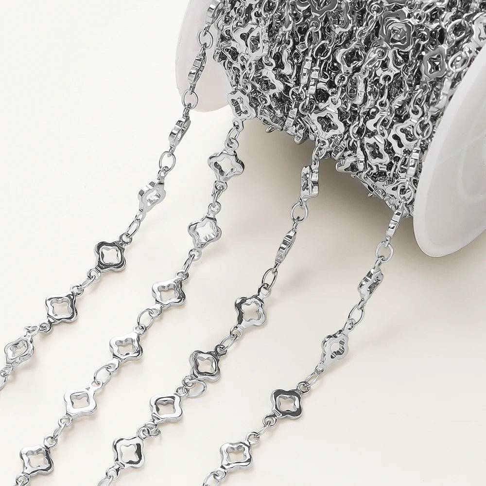 1Meter/Pack 5.5MM 14/18K Vergoldetes Messing Rhombuskette für Schmuckherstellung Halsketten Armbänder Kette Schmuckherstellungszubehör
