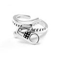 925er Sterlingsilber Geometrie Reißverschluss Verlobungsringe für Damen Frauen Luxus Designer Schmuck Accessoires