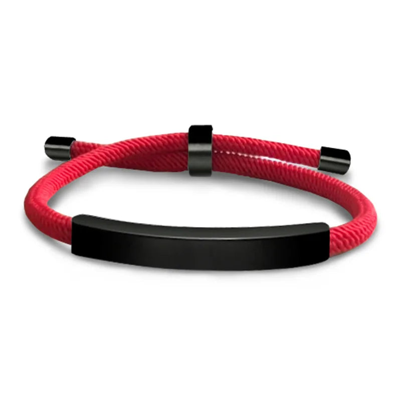 Personalisiertes Herrenarmband, verstellbarer Armreif, Edelstahl, Name, beliebiger Text graviertes Armband, Geburtstagsgeschenk für Ihn