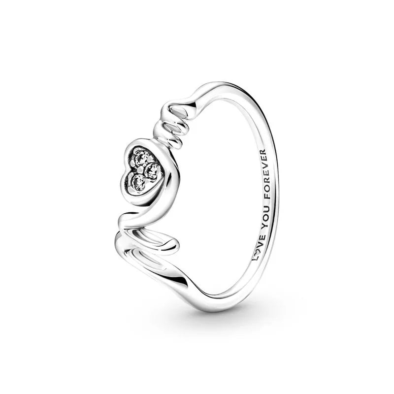 925 Silberring, neuer rot-weiß-blauer Steinring, passend für jeden Anlass, Armband, Halskette, passendes DIY-Geburtstagsgeschenk
