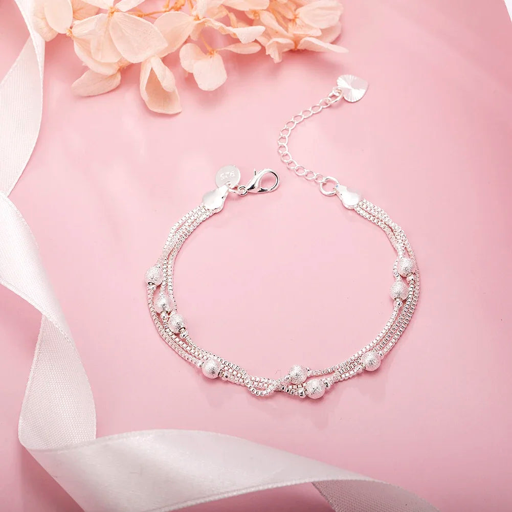20,32 cm 18K Goldarmband 5MM seitliches Kettenarmband für Frauen Männer Mode Hochzeit Verlobung 925 Sterlingsilber Schmuck Geschenke