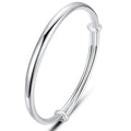 925 Sterling Silber Polier Armbänder Armreifen für Frauen Elegante Schmuck-Accessoires Großhandel Schmuck Argent 925