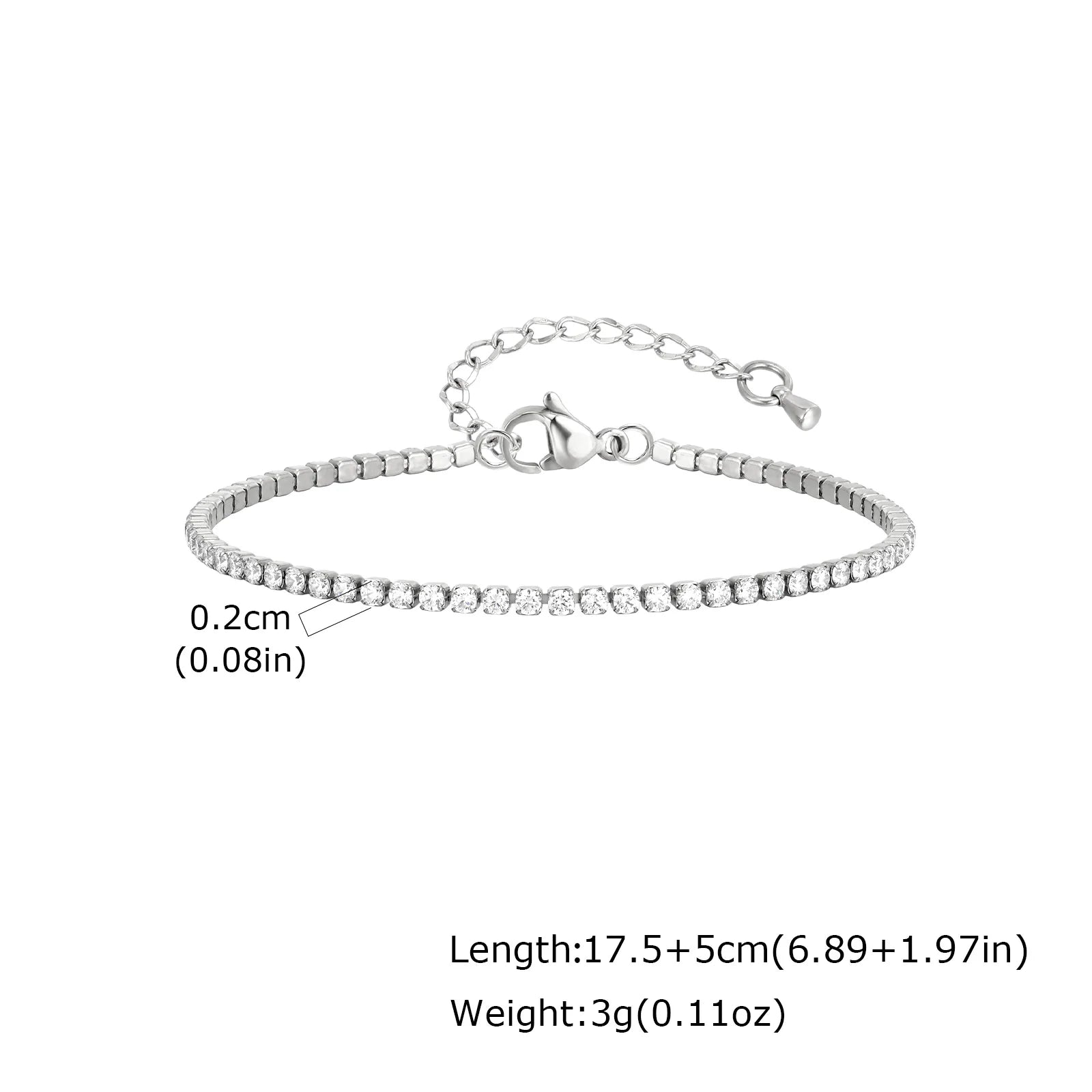 Damen-Armkette in Silberfarbe, stapelbare Gliederarmbänder aus Edelstahl, geschichtete Modeaccessoires Geschenke