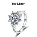 NeeTim Anillo de eternidad de moissanita de 1ct 2ct, plata de ley 925 con anillos de diamantes de laboratorio chapados en oro para mujer
