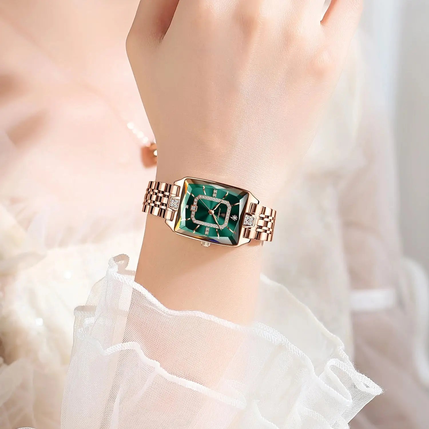 POEDAGAR Marca de Lujo Reloj de Pulsera para Mujer Impermeable Acero Inoxidable Fecha Reloj de Mujer Informal Moda Cuarzo Relojes de Mujer Reloj