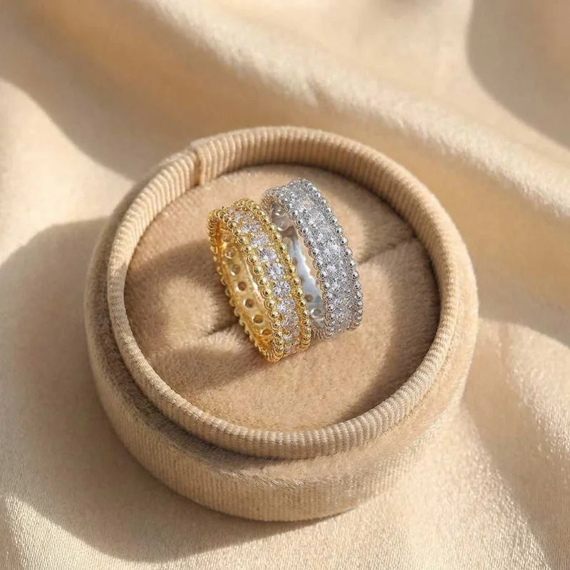 Anillos de plata de ley 925, modernos y sencillos para mujer, con circonita cúbica brillante, exquisitos accesorios para los dedos, dijes para fiesta, joyería fina