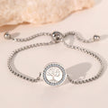 DOTIFI Edelstahl Armbänder Exquisites Lebensbaum Kristall Anhänger Kette Trendiges Armband Für Frauen Schmuck Nicht verblassend