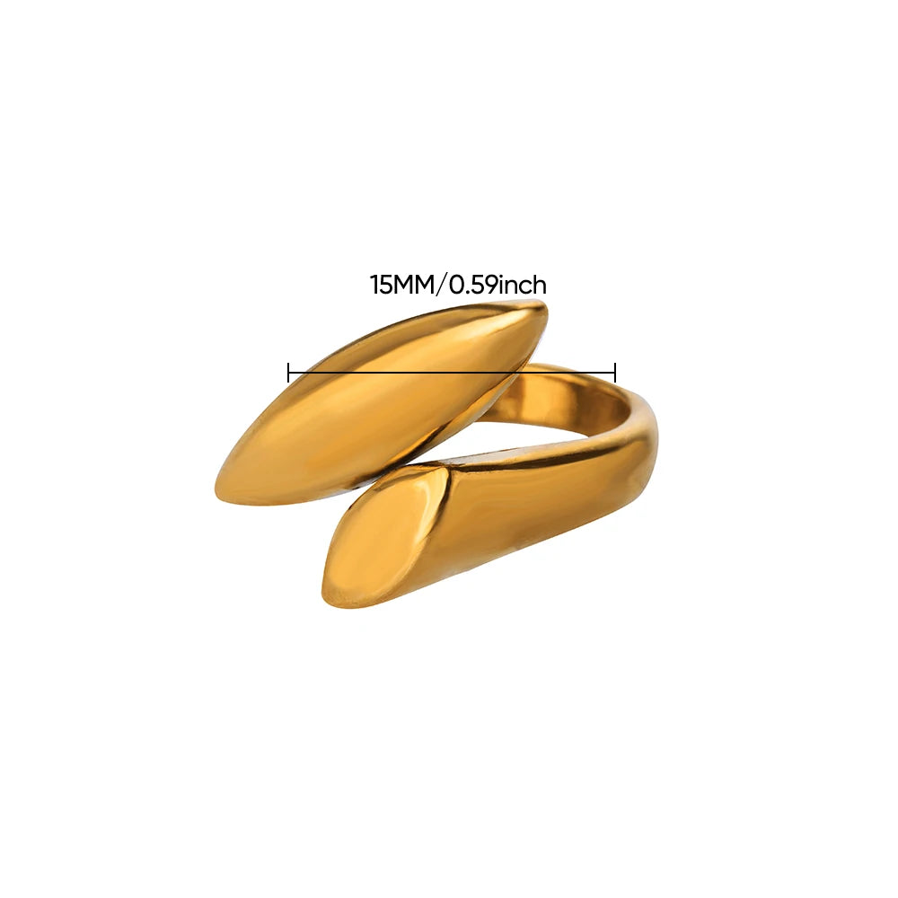 Einzigartige unregelmäßige gebogene Ringe für Frauen, Vintage mattgoldfarben, geometrisch, verstellbar, Fingerringe, Punk Party Hochzeit Schmuck