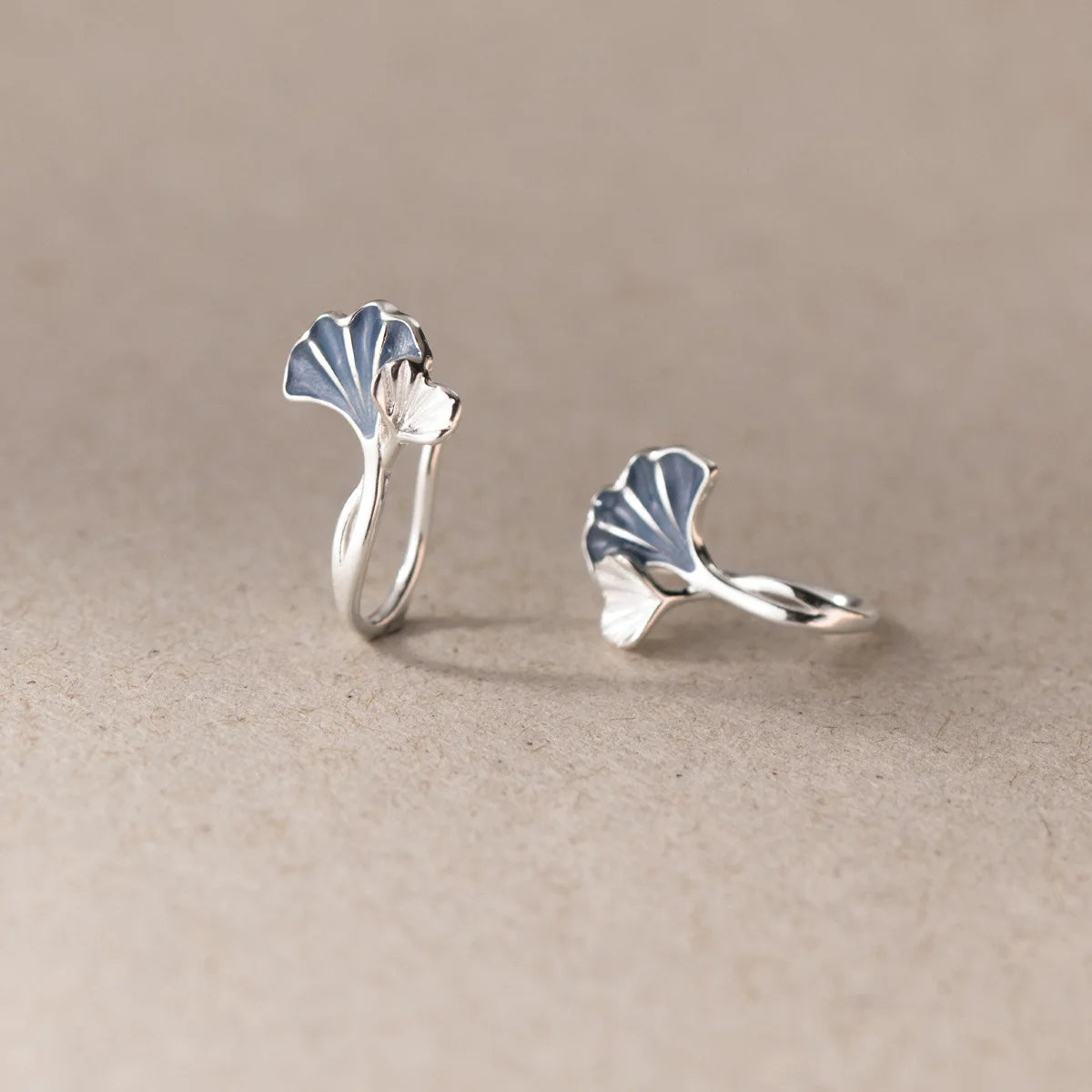 Ohrstecker aus 925er Sterlingsilber mit Ginkgoblatt für Damen, luxuriöser Qualitätsschmuck, Accessoires, Großhandel, Trend 2024, Geld 925