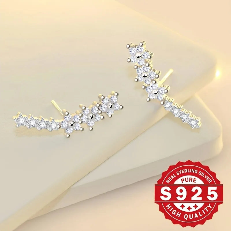 S925 plata empalme fila flash lindo, exquisito y elegante, usable para el Día de San Valentín, hipoalergénico