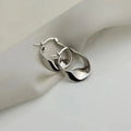 Neue 925 Sterling Silber Ohrringe in unregelmäßiger Form, charmante, personalisierte Mode-Ohrringe, Geburtstagsgeschenk für Frauen, edler Schmuck