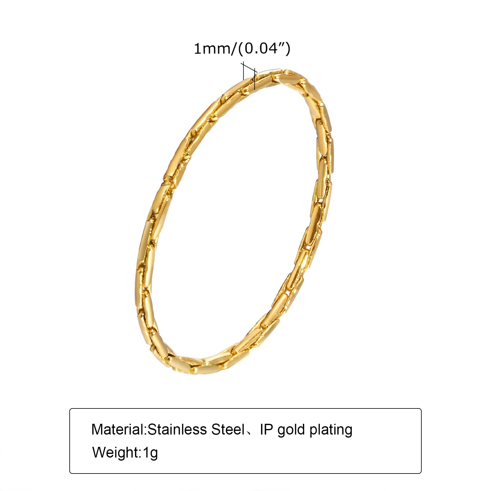 2er-Set Stapelringe für DamenEdelstahl 2mm dünn Goldfarben Kuppelform Minimalistischer Schmuck