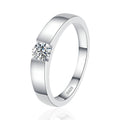 NeeTim 4mm D Color Moissanite Ring for Couple Women Men 925 Sterling Silver Lab Diamond Engagement Wedding Rings Jewelry Bands