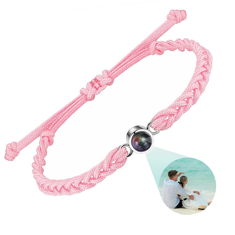 Individuelle Armbänder mit Bild im Inneren, personalisierte Projektionsarmbänder mit Fotos, Armband als persönliches Foto-Erinnerungsgeschenk