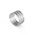Personalisierter Fingerring für Damen Herren Familie Gravur Name Kundenspezifisches Paar Liebhaber Geschenk Metall Edelstahl Goldfarbe Schmuck