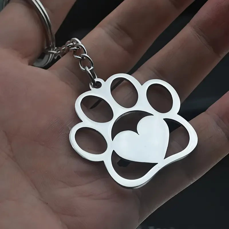 Custom Logo Keychain Stainless Steel Personalized Emblem Pendant Keychains House & Friendship & Pet Decorative Key Jewelry Gifts