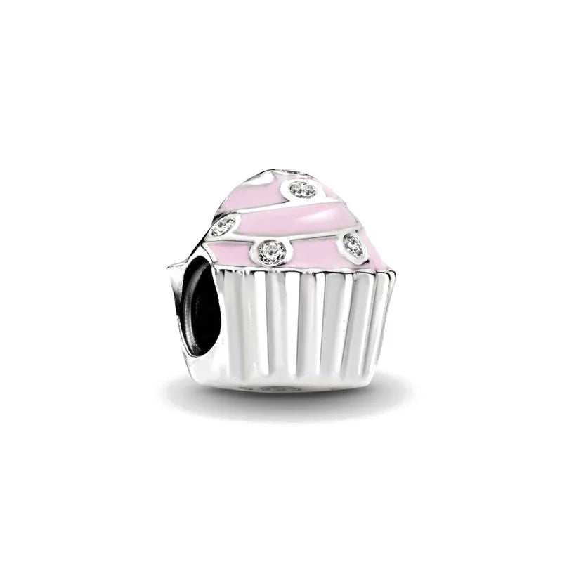 Heiß begehrtes 925er Silber Rosa Serie Blume Hundepfote herzförmiger Anhänger, passend für originale Armband DIY Accessoires, exquisiter Schmuck