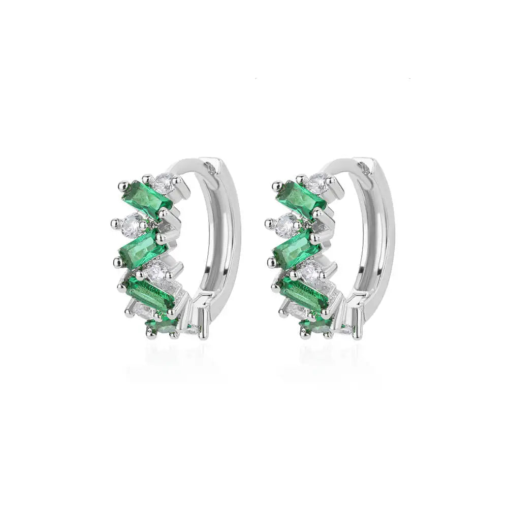 Luxus Blaue Zirkon Ohrringe für Damen Edelstahl Ohrringe 2024 Trendiges Neues Design Goth Schmuck Ohrringe Damen