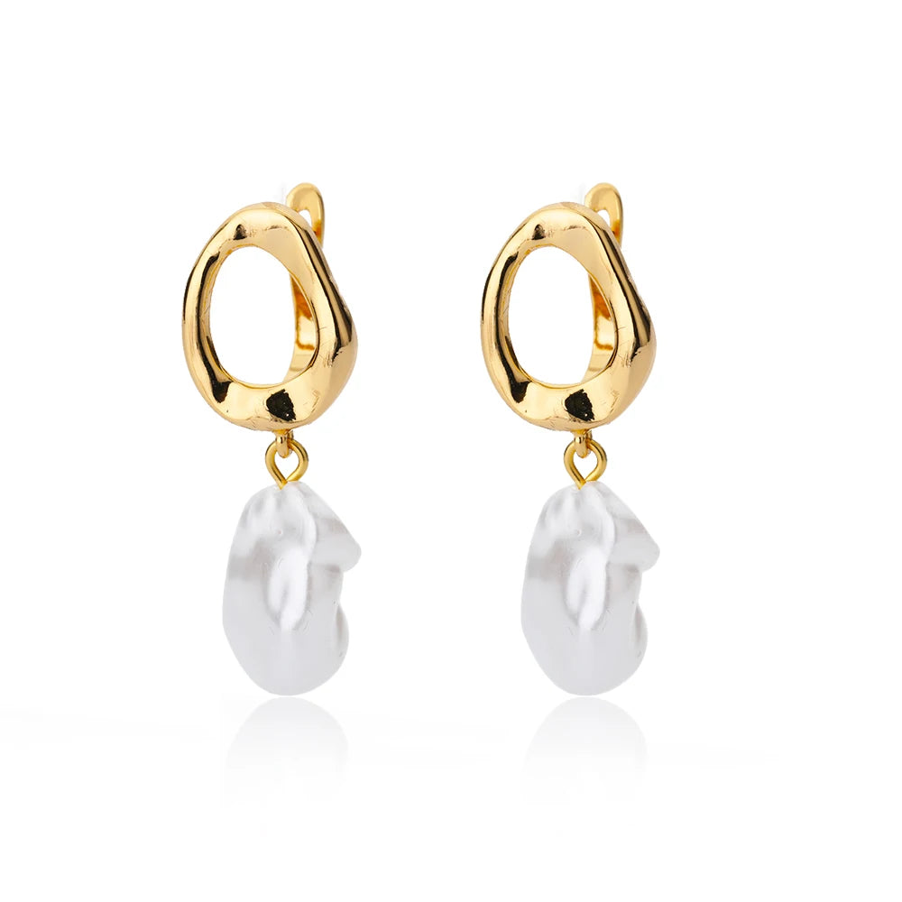 Luxus Stern Pendientes Ohrringe für Frauen Mädchen Edelstahl Minimalist Hoop Piercing 2025 Neu In Y2K Schmuck aretes de mujer