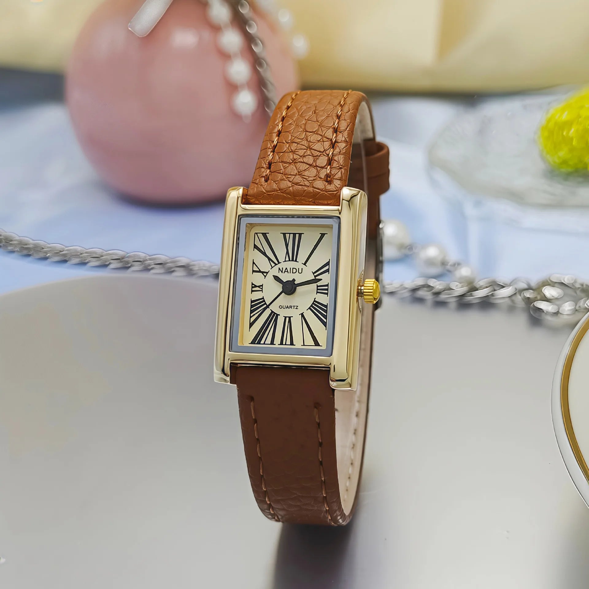 Relojes de pulsera de cuarzo de moda para mujer, correa de cuero simple, esfera romana, reloj de mujer de lujo, regalo para chica, relojes superventas Reloj Mujer