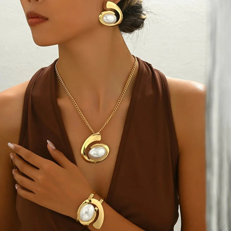 Einfache runde Perlenohrringe, Anhänger, Accessoires für Damen, Party-Ohrringe, individueller Schmuck