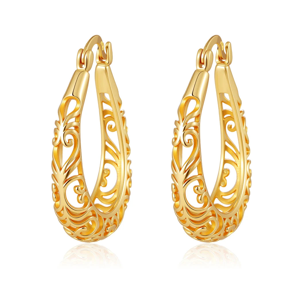 Pendientes de tuerca europeos con cruz de girasol, color dorado, para mujer, festival, exquisitos abalorios, regalos de joyería, plata 925