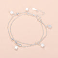 925 Sterling Silber Glücksperlen-Charm-Armbänder für Damen, Paar-Ketten, runde Armreifen, Luxus-Schmuckzubehör, Großhandel