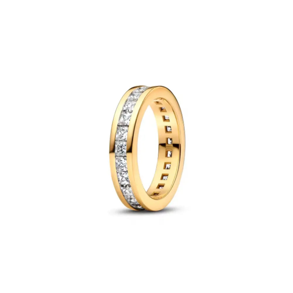 925 Silberring, neu, heiß begehrt, goldfarbene Ringe, für jeden Anlass geeignet, Armband und Halskette passend, DIY Geburtstagsgeschenk