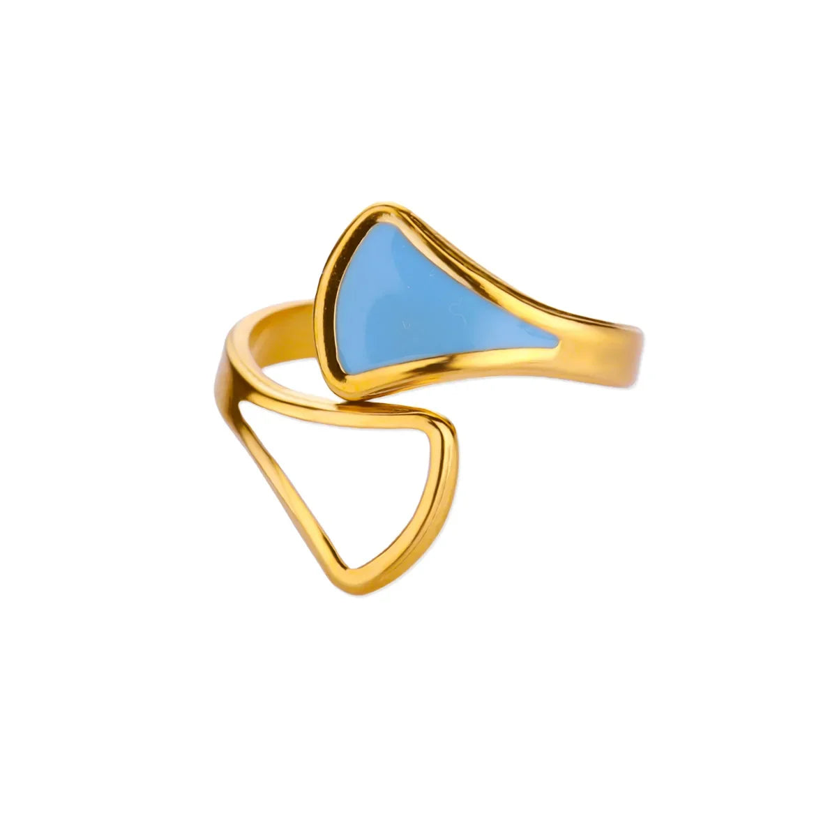 Vintage Grüne Stein Offene Edelstahlringe Für Frauen Mode Goldfarbe Blume Zirkon Ring Schmuck Ästhetische Anillos Geschenk