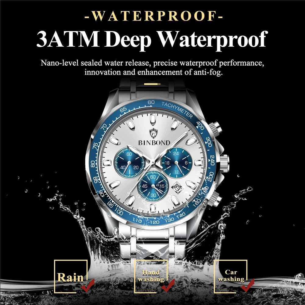 Nuevo reloj automático para hombre, esfera pequeña azul, digital, de cuarzo, a la moda, relojes de pulsera para hombre, reloj de lujo para hombre, regalos, Reloj Hombre