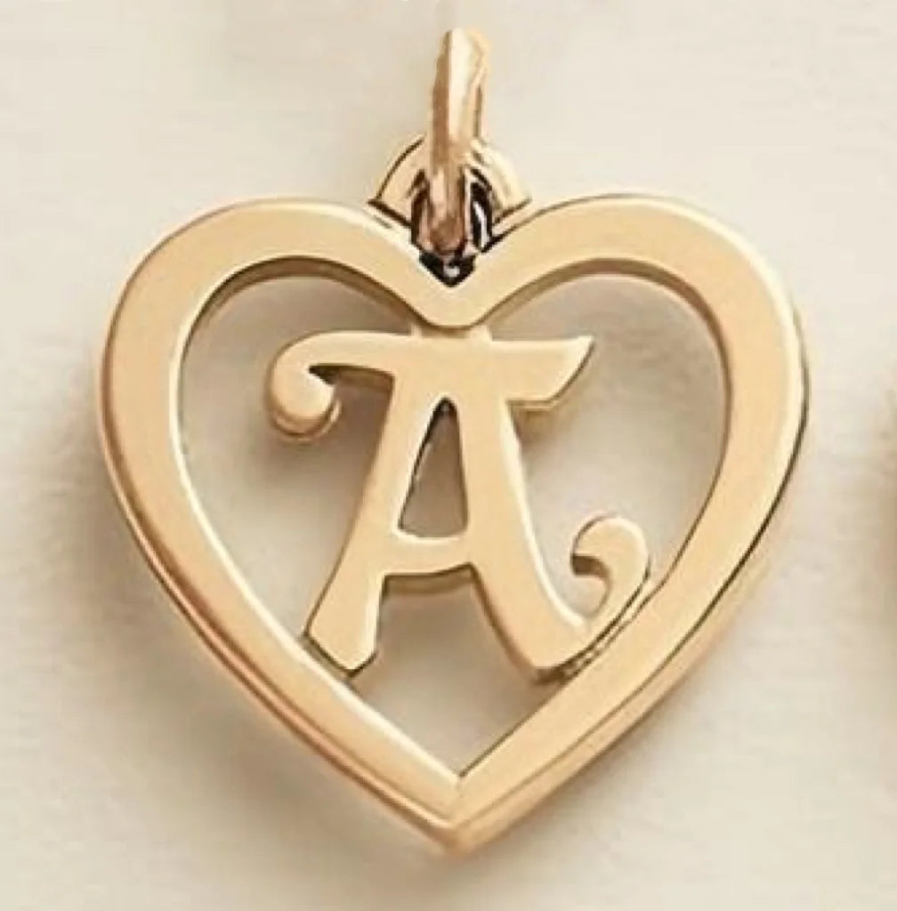 SUNIBI Edelstahl-Buchstabenanhänger Herzform Hohl Anhänger Charm für Armbänder Halsketten für Frauen DIY Schmuckherstellung