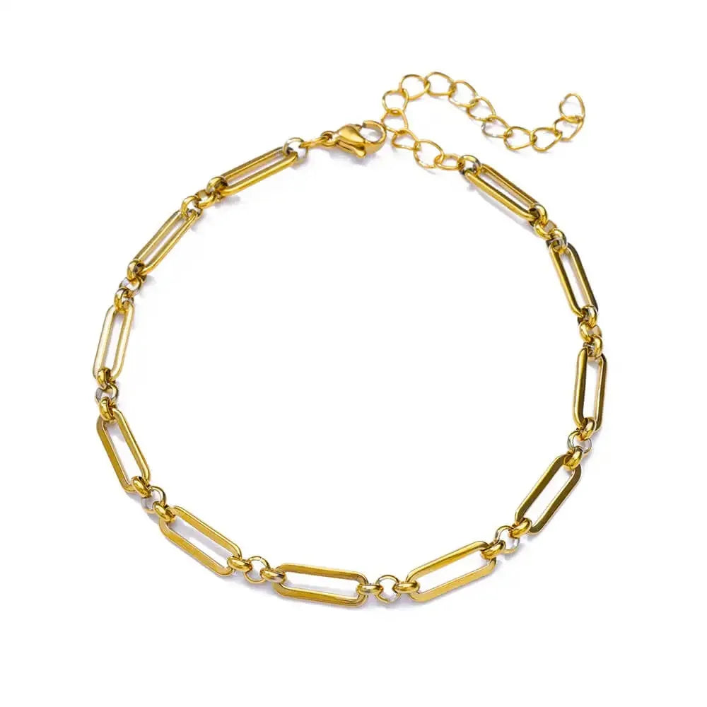 Tobilleras Boho Drops para mujer, tobillera de acero inoxidable chapada en oro, regalo de joyería estética de lujo para boda