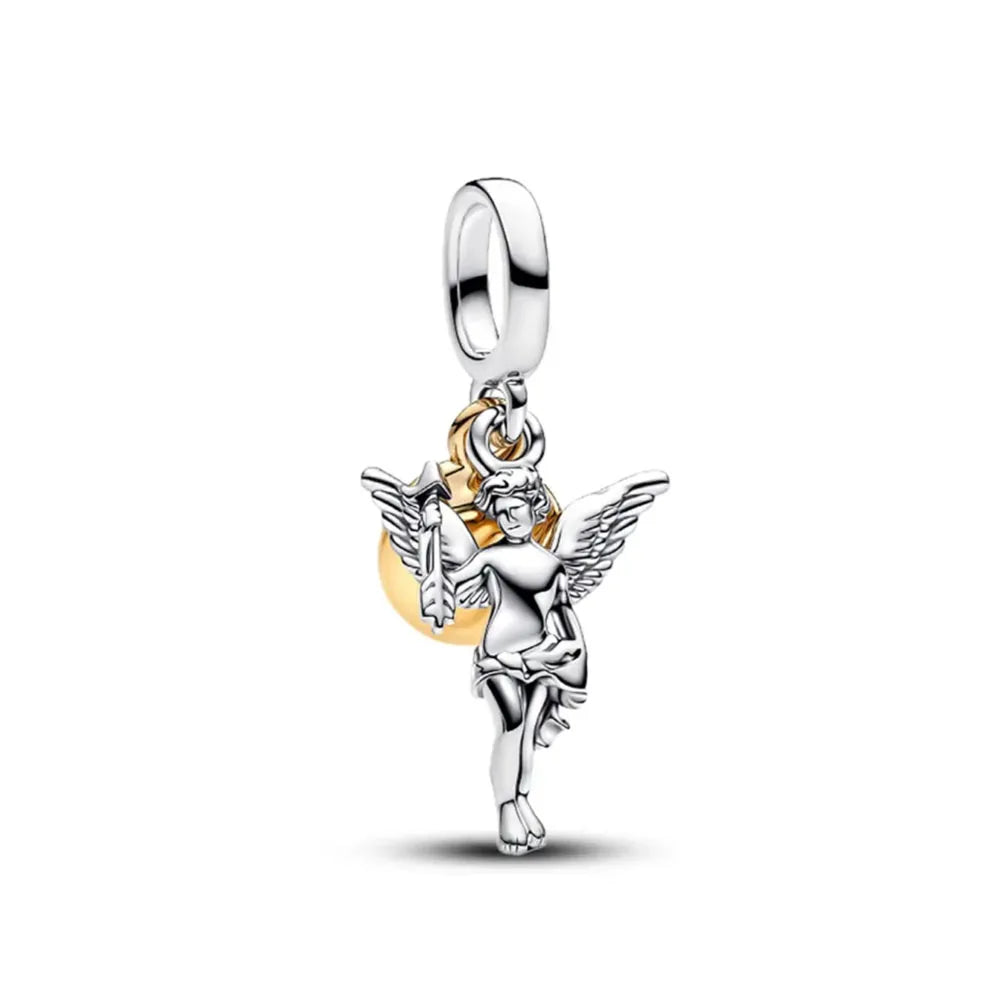 Heiß verkaufter Weihnachts-Weihnachtsmann 925er Silber Charm Bead passend für europäische Armband-Armreifen Damenhalskette Schmuck
